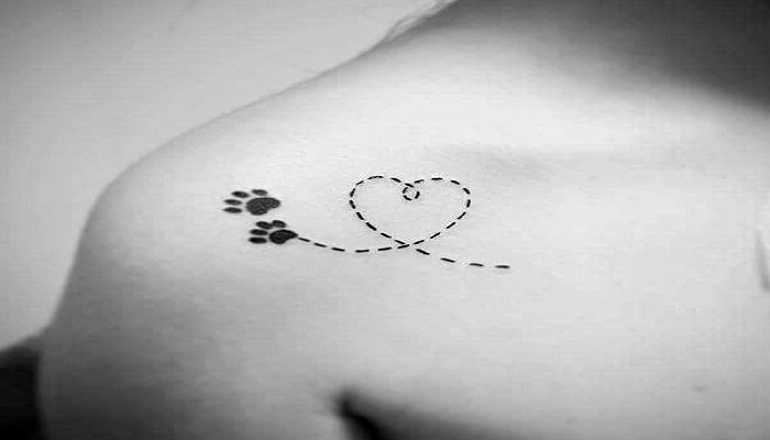 Tatuajes de huellas de gato